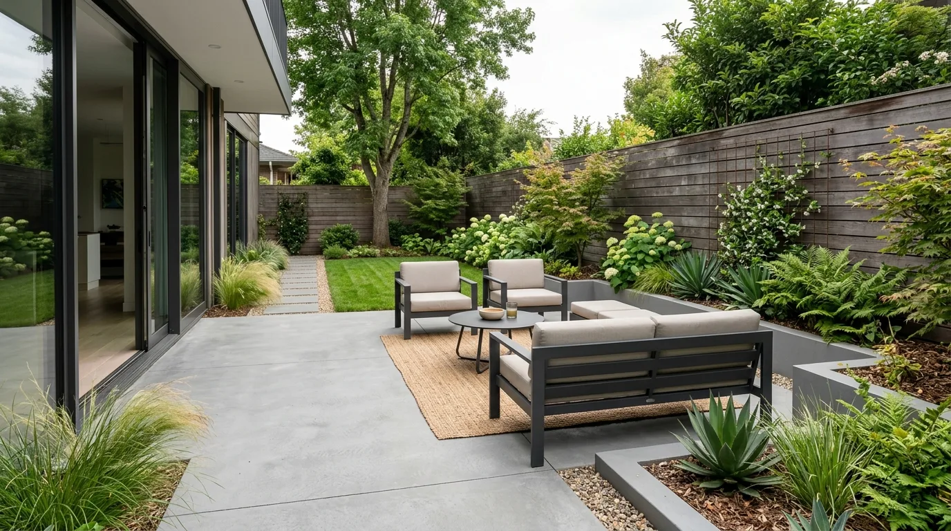 10 Modern Concrete Patio Ideas for Minimalist Homes
